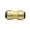 Apollo 3/8 in. (1/2 in. O.D.) Brass Push-To-Connect Coupling FSBC38 - alternate 3